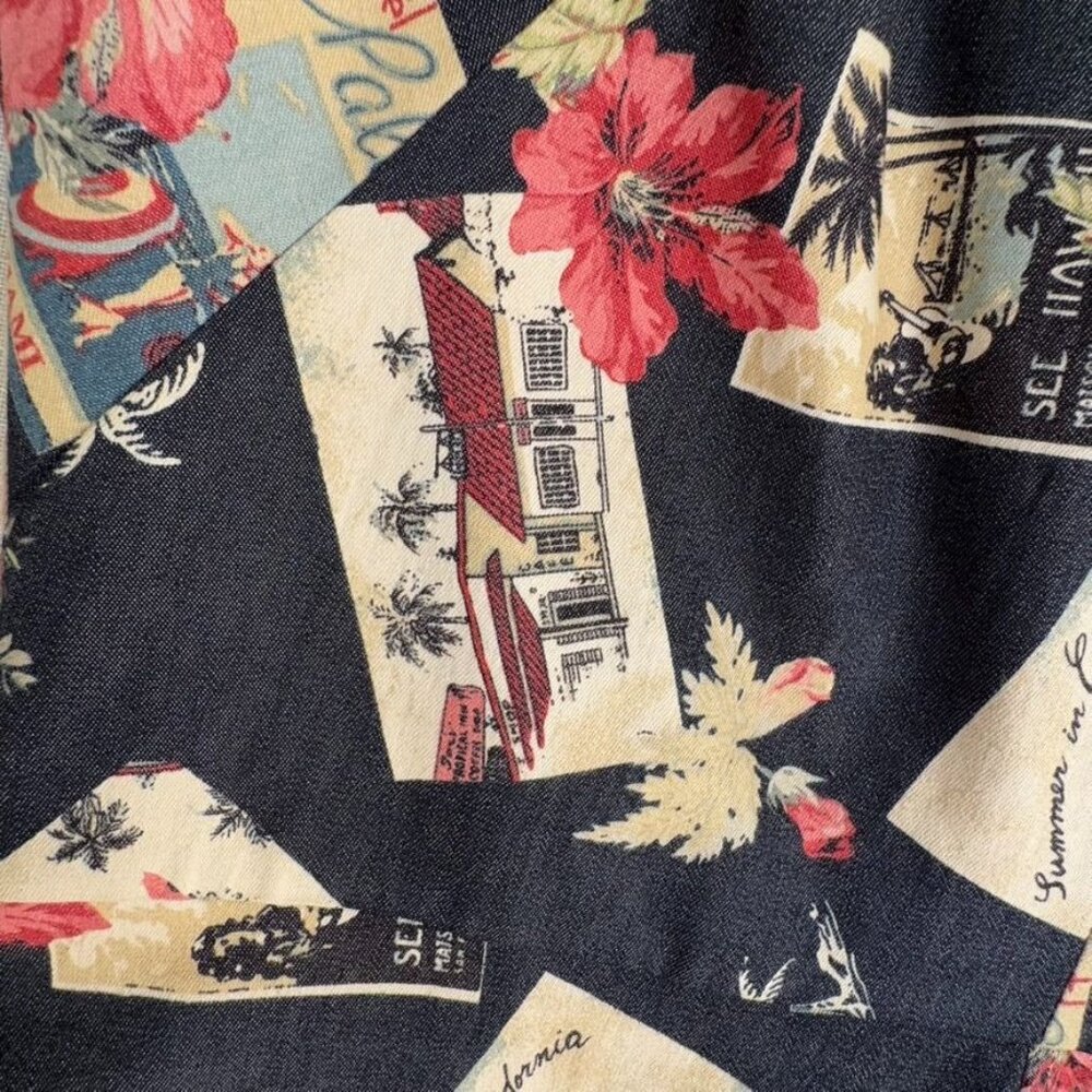 Tiki Floral Print Midi Dress - Picture 4 of 10